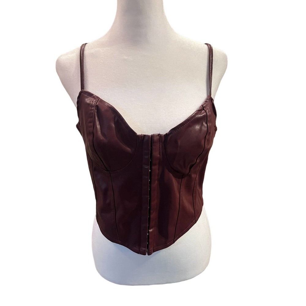Iris Faux Leather Bustier Women’s Size Large